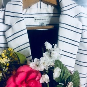 Navy Blue & White striped blazer ⚓️